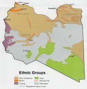 Ливия - этническая карта